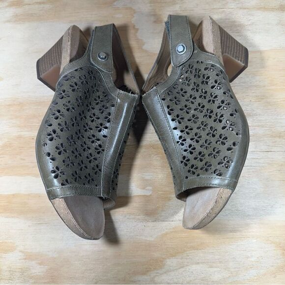 Josef Seibel Olive Green Sandals Women’s Size 8.5 - Picture 3 of 6